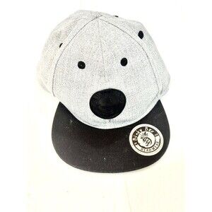 Binky Bro Infant Snapback Hat Gray Black‎ Pineapple Logo Baby Cap